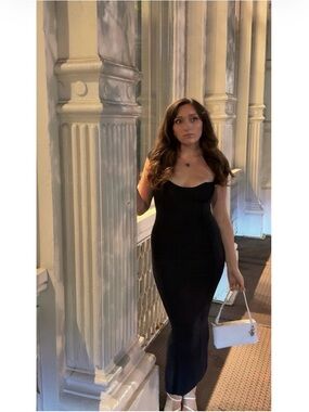 Oh Polly Black Bodycon Dress - Elegant Evening Style✨